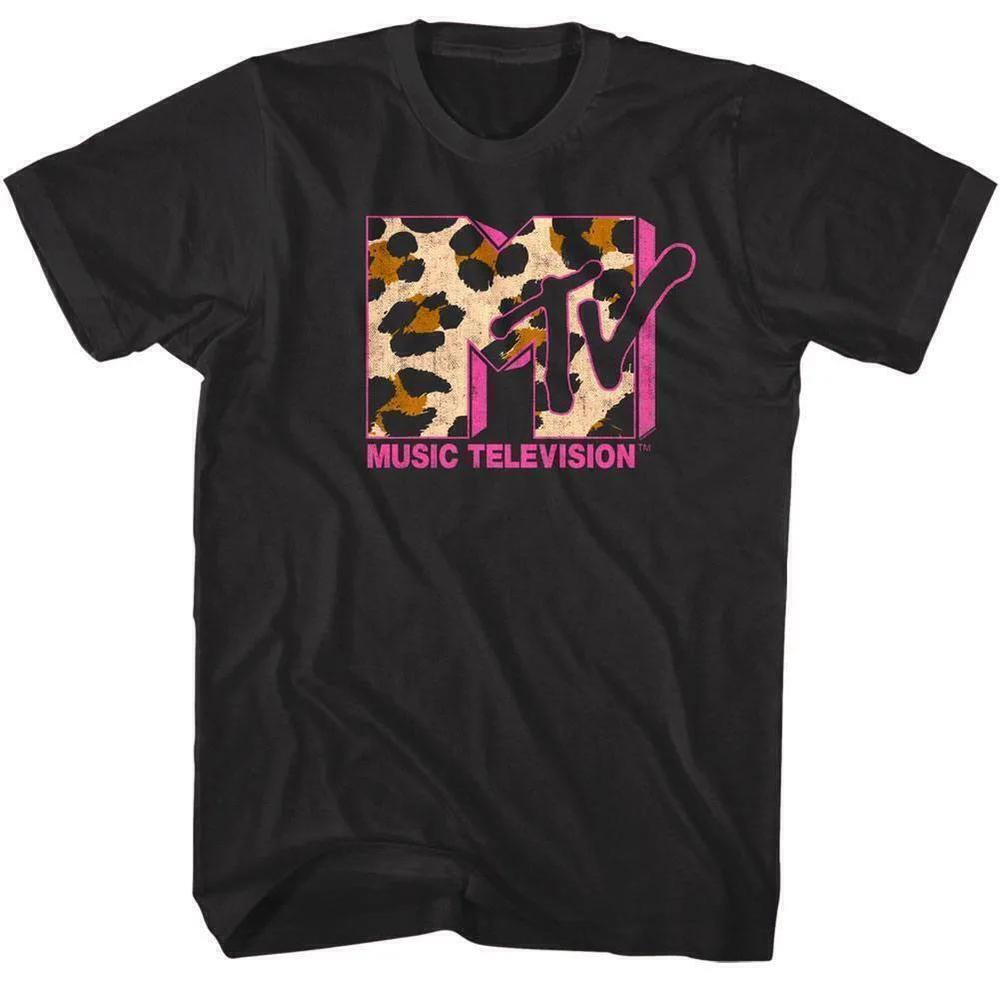 Mtv Leopard Print Logo Retro Music Television Fan T-Shirt